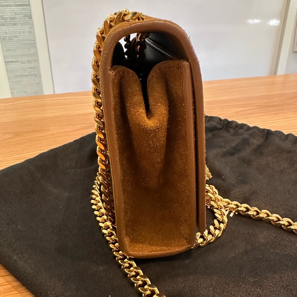 Saint Laurent Brown Suede Small Kate Tassel Crossbody Bag - Picture 10 of 16